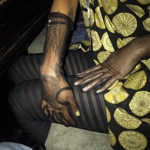 Black Sheer Mini Cropped Gloves ONESIZE